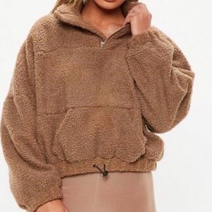 Misguided cropped Teddy Sweater